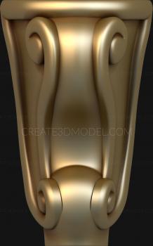 Legs (NJ_0803) 3D model for CNC machine