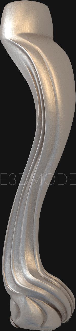 Legs (NJ_0805) 3D model for CNC machine