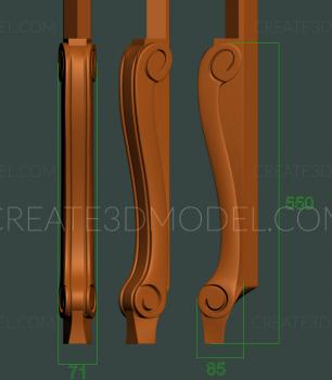 Legs (NJ_0829) 3D model for CNC machine