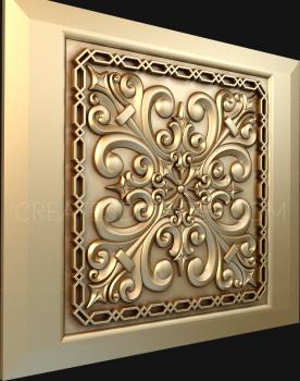 Square panels (PN_0099-1) 3D model for CNC machine
