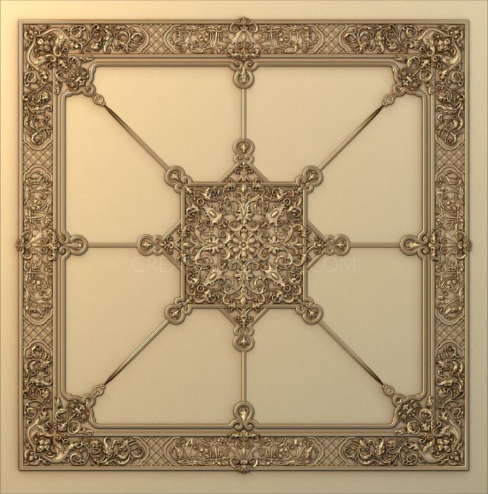 Square panels (PN_0109-1) 3D model for CNC machine