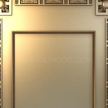 Square panels (PN_0285) 3D model for CNC machine