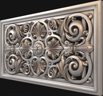 Horisontal panel (PG_0290) 3D model for CNC machine