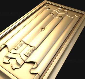 Vertical panel (PV_0012) 3D model for CNC machine