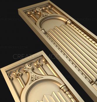Vertical panel (PV_0423) 3D model for CNC machine