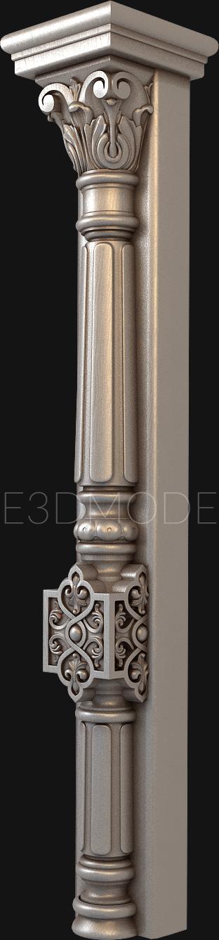 Pilasters (PL_0132) 3D model for CNC machine