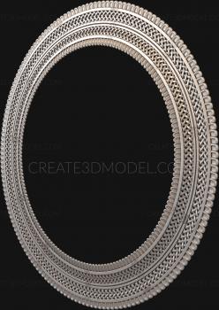 Round frame (RK_0170) 3D model for CNC machine