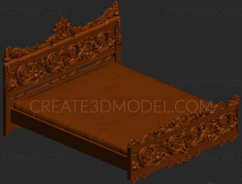 Headboard (SK_0122) 3D model for CNC machine