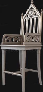 Chair (STUL_0101) 3D model for CNC machine