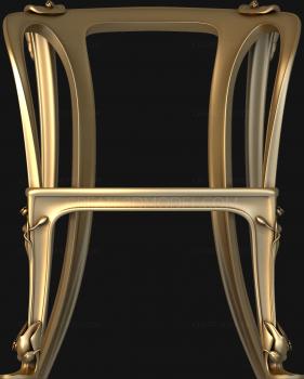 Chair (STUL_0102) 3D model for CNC machine