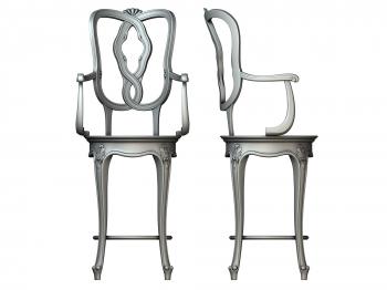 Chair (STUL_0111) 3D model for CNC machine