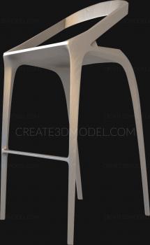 Chair (STUL_0122) 3D model for CNC machine