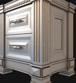 Set of furniture (KMB_0006-2) 3D model for CNC machine