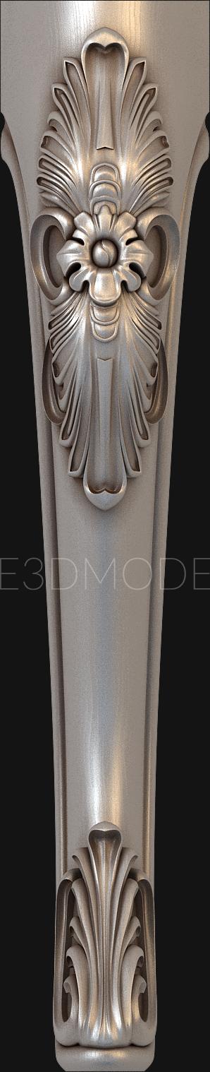 Set of furniture (KMB_0010-5) 3D model for CNC machine