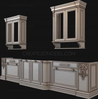 Set of furniture (KMB_0012-02) 3D model for CNC machine