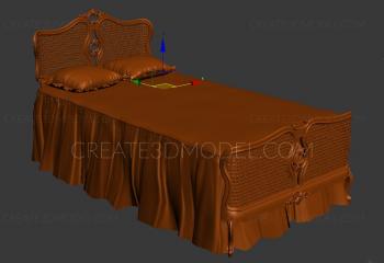 Set of furniture (KMB_0016-03) 3D model for CNC machine