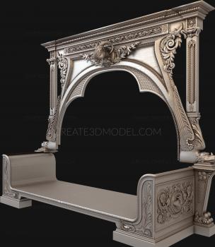 Set of furniture (KMB_0035-07) 3D model for CNC machine