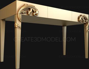 Set of furniture (KMB_0124) 3D model for CNC machine