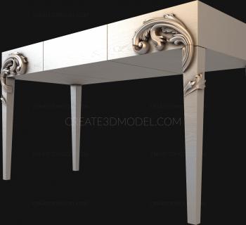 Set of furniture (KMB_0124) 3D model for CNC machine