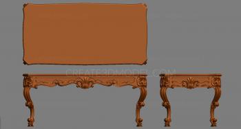 Set of furniture (KMB_0160) 3D model for CNC machine