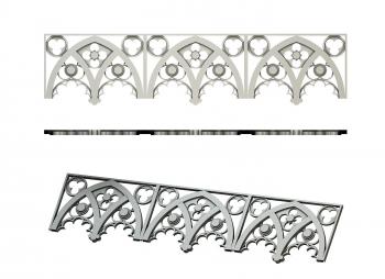 Set of panels (KPN_0003-5) 3D model for CNC machine