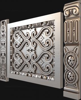 Set of panels (KPN_0011) 3D model for CNC machine