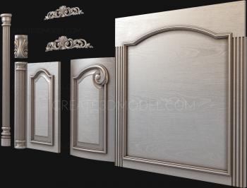 Set of panels (KPN_0013) 3D model for CNC machine