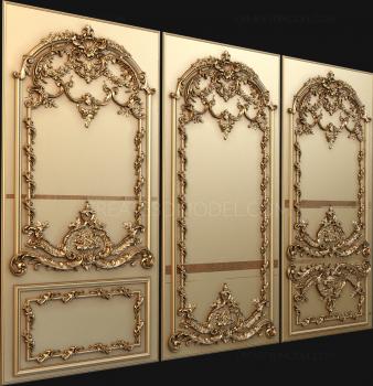 Set of panels (KPN_0022-9) 3D model for CNC machine