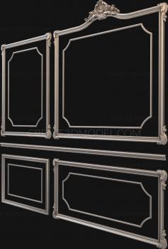 Set of panels (KPN_0024-9) 3D model for CNC machine