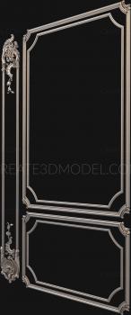 Set of panels (KPN_0036-9) 3D model for CNC machine