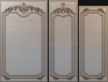 Set of panels (KPN_0038-9) 3D model for CNC machine