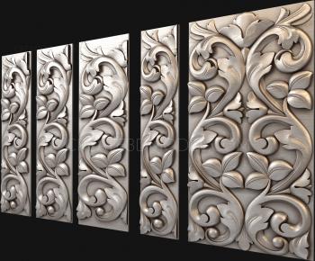 Set of panels (KPN_0044) 3D model for CNC machine