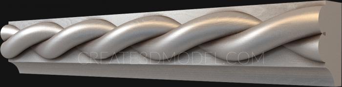 Baguette (BG_0220-9) 3D model for CNC machine