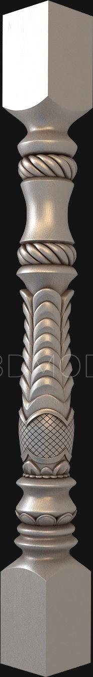 Balusters (BL_0002-1) 3D model for CNC machine