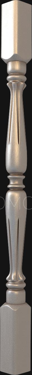 نموذج ثلاثي الأبعاد لآلة CNC الدرابزينات 