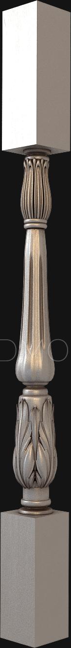 Balusters (BL_0046-1) 3D model for CNC machine
