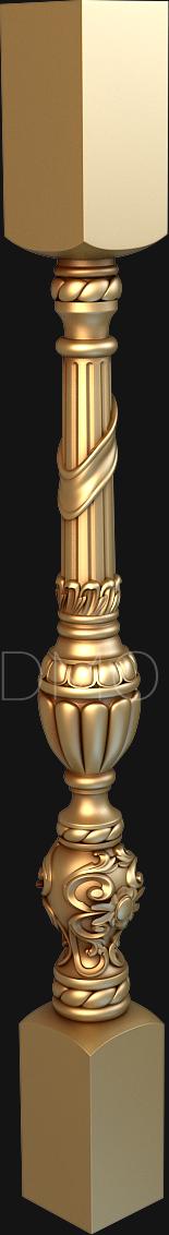 Balusters (BL_0493) 3D model for CNC machine