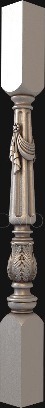 نموذج ثلاثي الأبعاد لآلة CNC الدرابزينات 