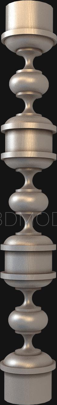نموذج ثلاثي الأبعاد لآلة CNC الدرابزينات 