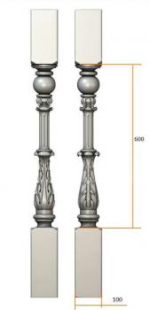 Balusters (BL_0611) 3D model for CNC machine