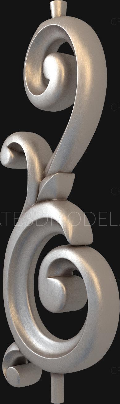 نموذج ثلاثي الأبعاد لآلة CNC الدرابزينات 