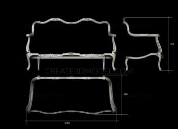 Sofas (DIV_0107) 3D model for CNC machine