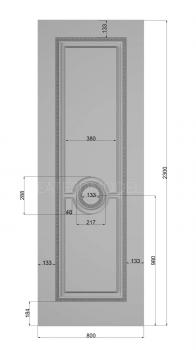نموذج ثلاثي الأبعاد لآلة CNC أبواب منحوتة DVR_0295