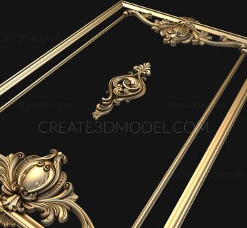 نموذج ثلاثي الأبعاد لآلة CNC زينة الباب 