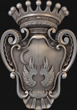 Coat of arms (GR_0003) 3D model for CNC machine