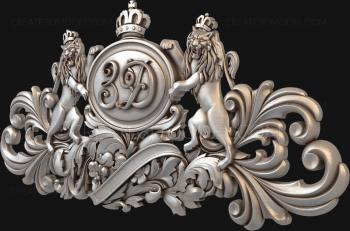 Coat of arms (GR_0004) 3D model for CNC machine