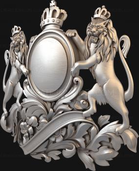 Coat of arms (GR_0013) 3D model for CNC machine