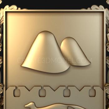 Coat of arms (GR_0019) 3D model for CNC machine