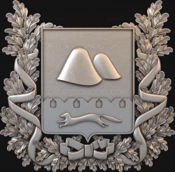 Coat of arms (GR_0019) 3D model for CNC machine