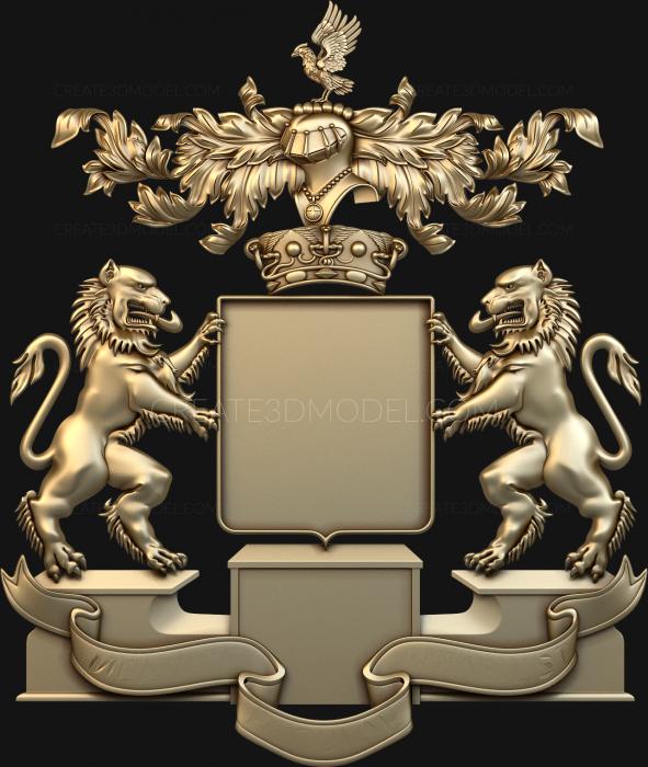 Coat of arms (GR_0043) 3D model for CNC machine